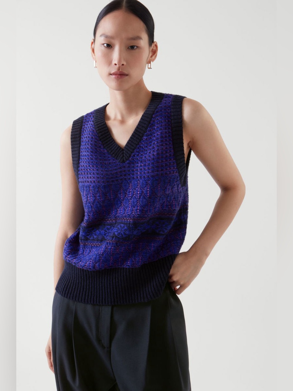 COS Knitted Wool-Blend Vest